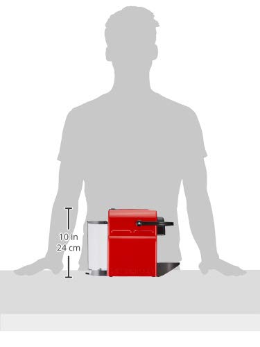 Clovex Inissia – Machine à Café Espresso, Réservoir 0,7L, Rouge Rubis
