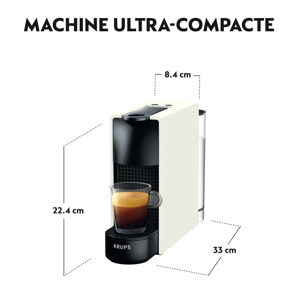 Clovex Essenza Mini – Machine à Café à Capsules Ultracompacte, Blanc
