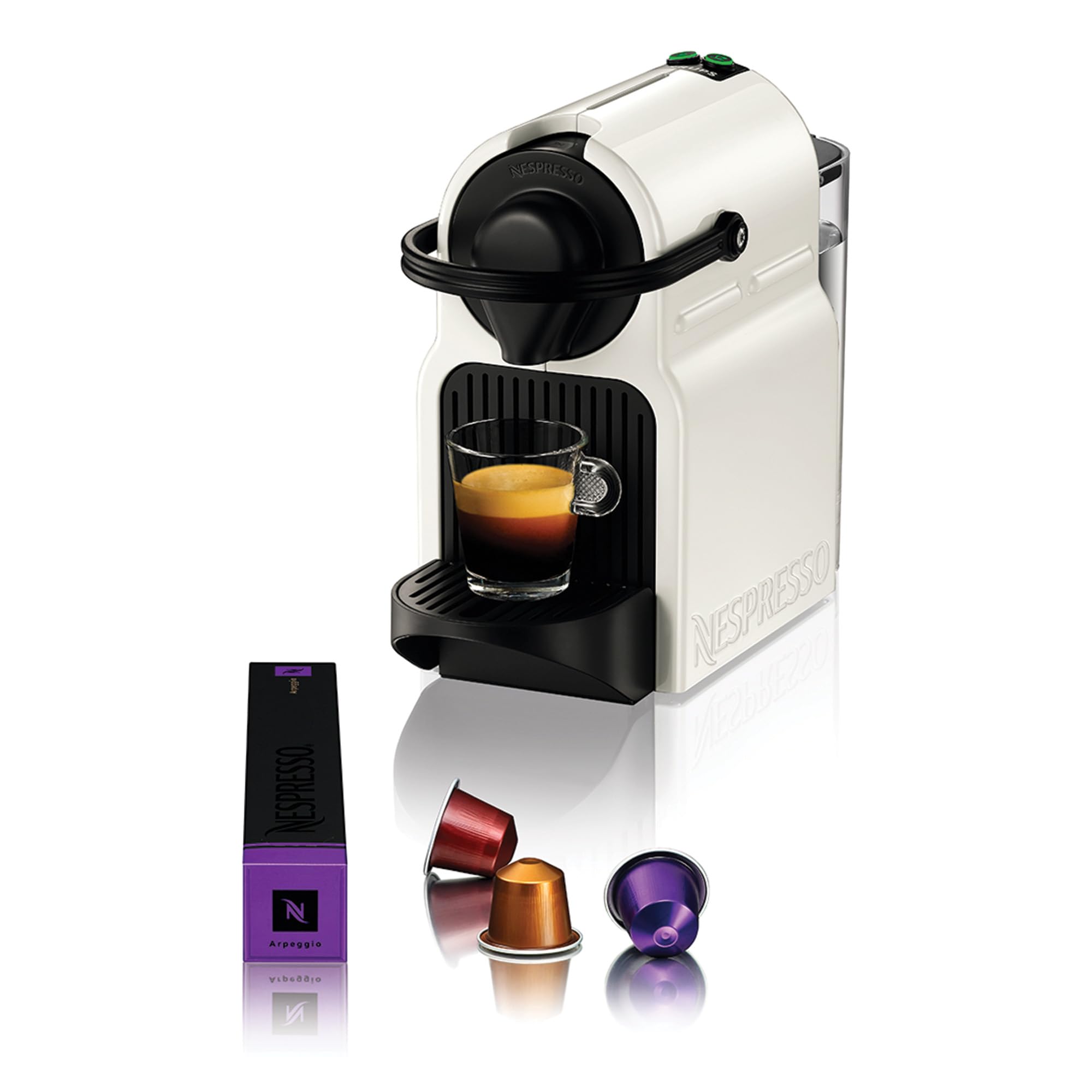 Clovex Inissia – Machine à Café Espresso Compacte, Blanc Brillant