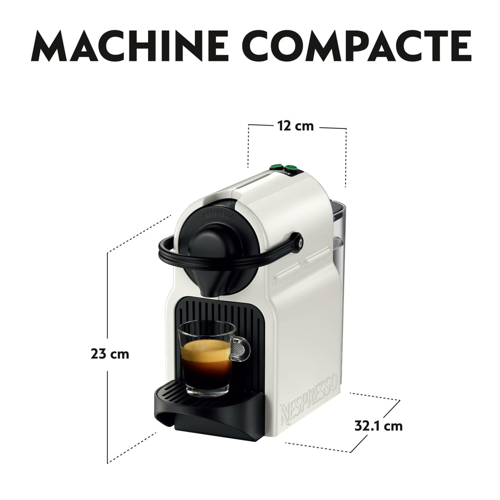 Clovex Inissia – Machine à Café Espresso Compacte, Blanc
