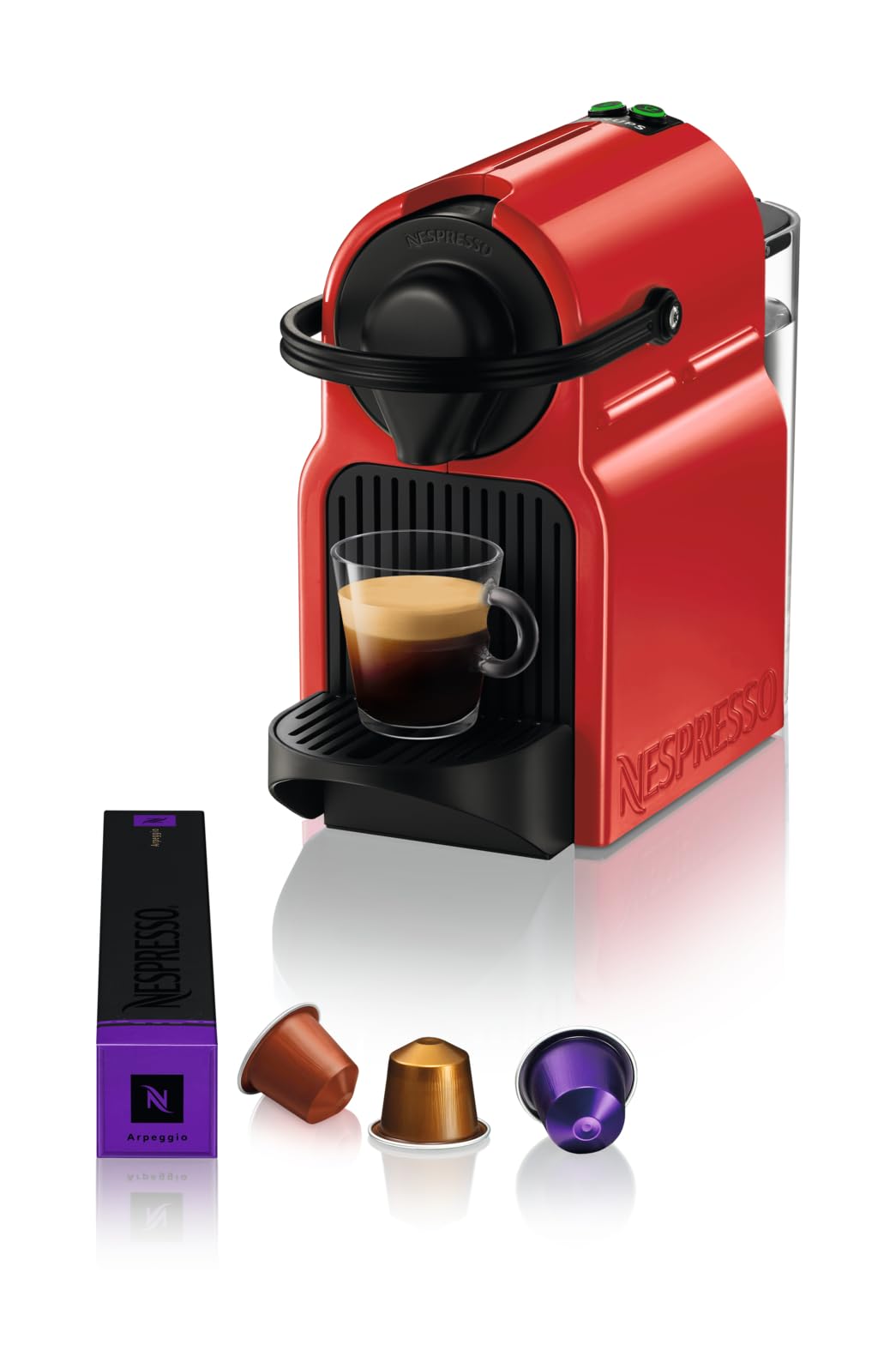Clovex Inissia – Machine à Café Espresso Compacte, Rouge