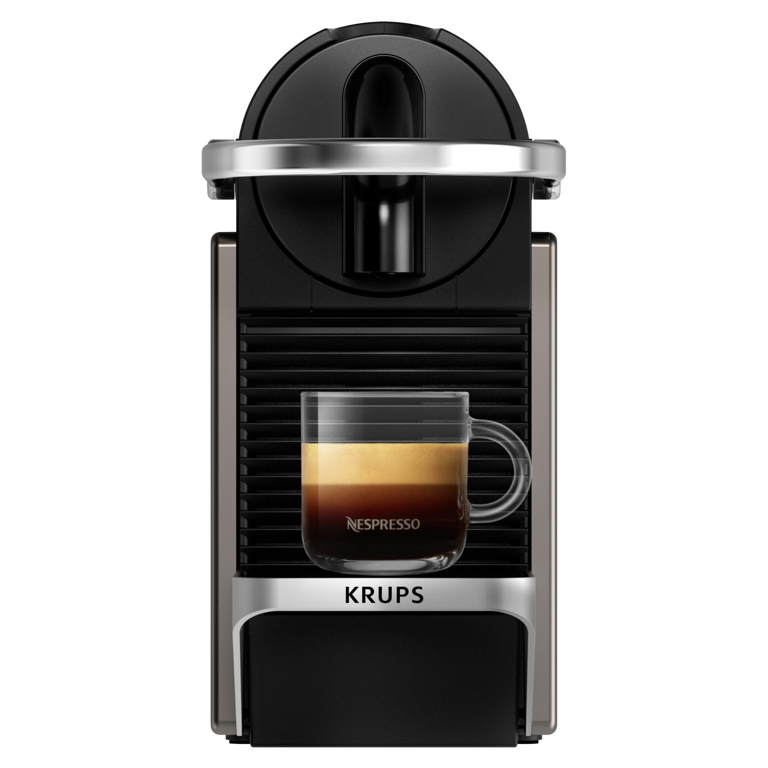 Clovex Pixie – Machine à Café à Capsules Compacte, Titane