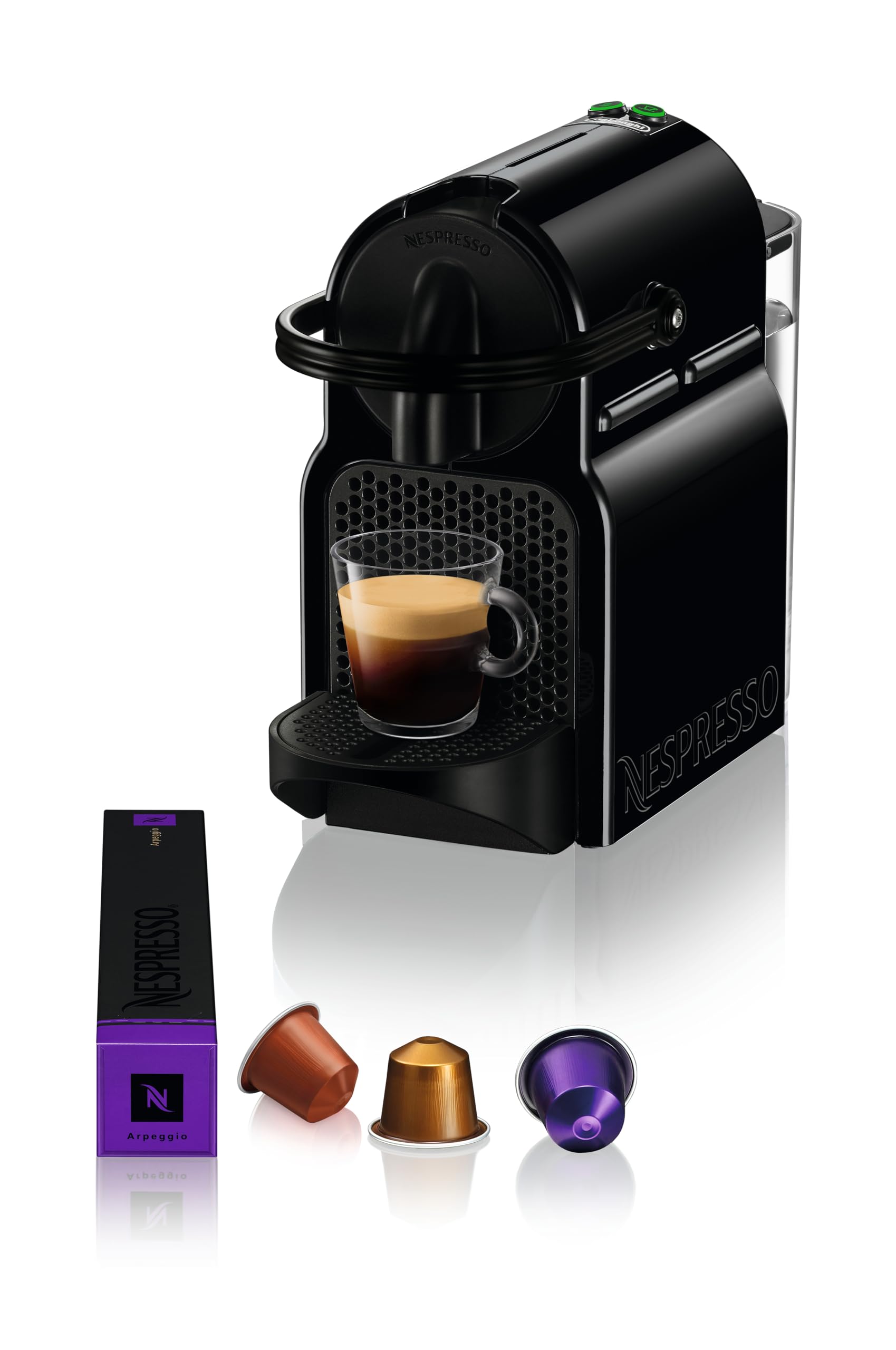 Clovex Inissia – Machine à Café à Capsules Compacte, Noir