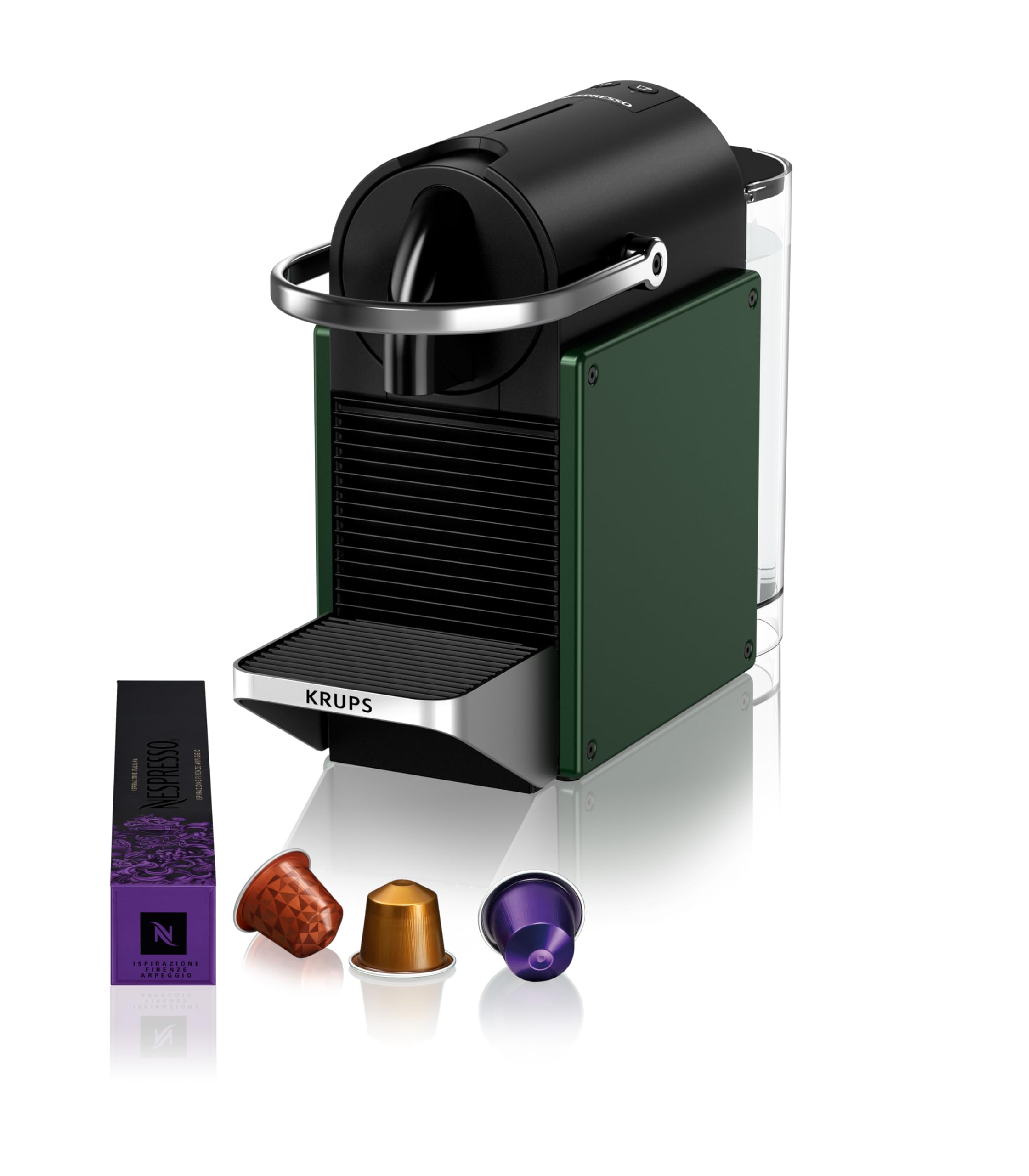 Clovex Pixie – Machine à Café à Capsules Compacte, Vert Foncé